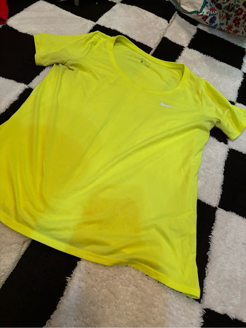 Nike Neon Yellow Short Sleeve Performance Tee
